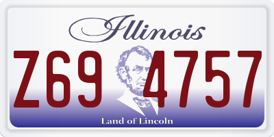 IL license plate Z694757