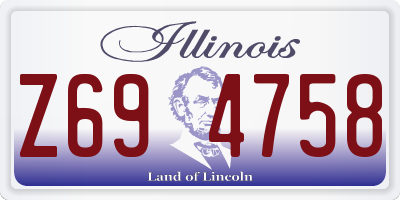 IL license plate Z694758
