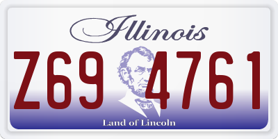 IL license plate Z694761