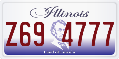 IL license plate Z694777