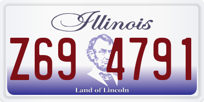 IL license plate Z694791