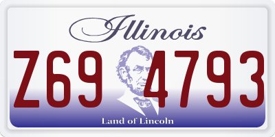 IL license plate Z694793