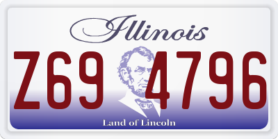 IL license plate Z694796