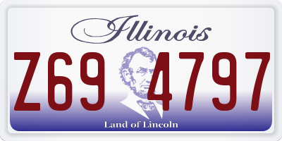 IL license plate Z694797