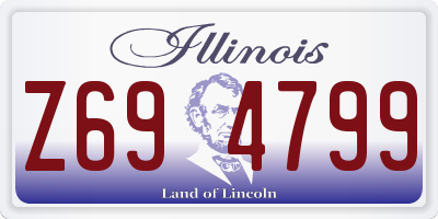 IL license plate Z694799