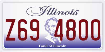 IL license plate Z694800