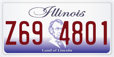 IL license plate Z694801