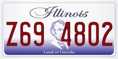 IL license plate Z694802