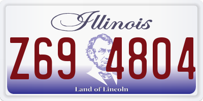 IL license plate Z694804