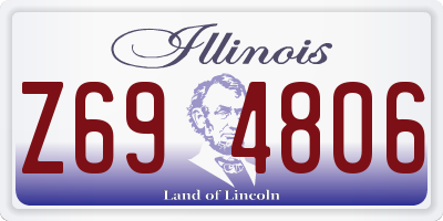 IL license plate Z694806