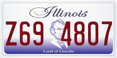 IL license plate Z694807