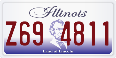 IL license plate Z694811