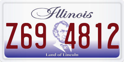 IL license plate Z694812