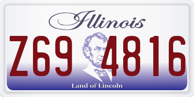IL license plate Z694816