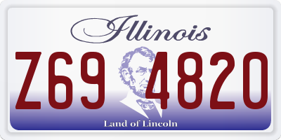 IL license plate Z694820