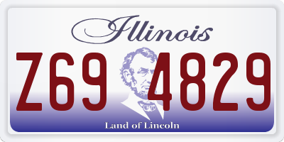 IL license plate Z694829