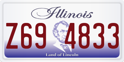 IL license plate Z694833