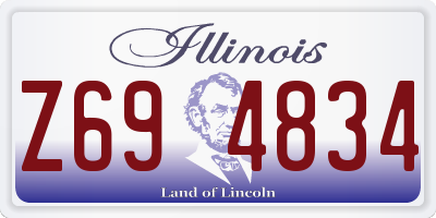 IL license plate Z694834