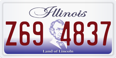 IL license plate Z694837