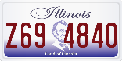 IL license plate Z694840