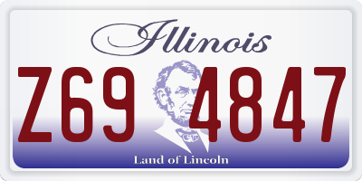 IL license plate Z694847