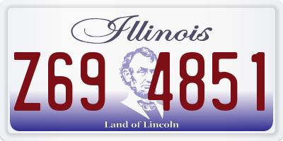 IL license plate Z694851
