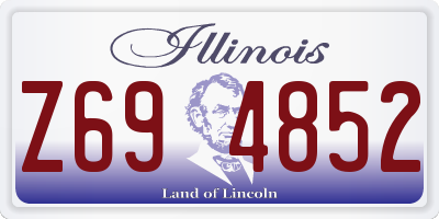 IL license plate Z694852