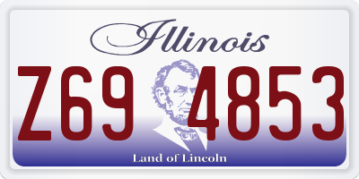 IL license plate Z694853
