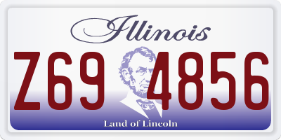 IL license plate Z694856