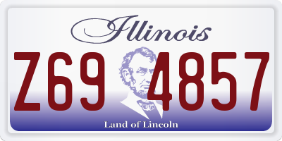 IL license plate Z694857
