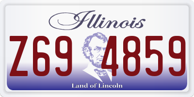 IL license plate Z694859