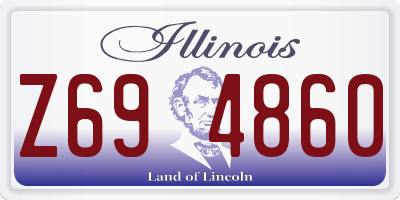 IL license plate Z694860