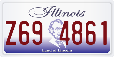 IL license plate Z694861