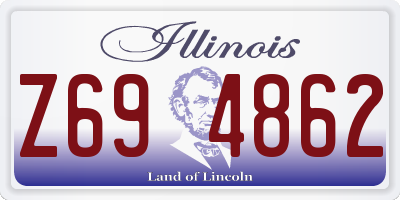 IL license plate Z694862