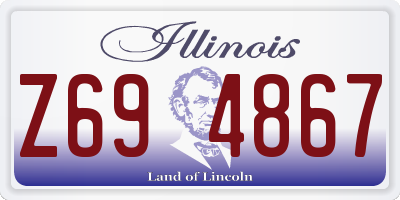 IL license plate Z694867