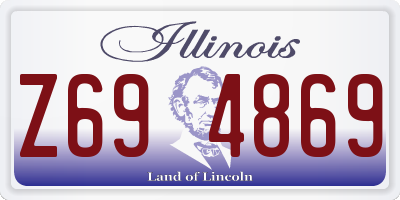 IL license plate Z694869