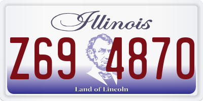 IL license plate Z694870