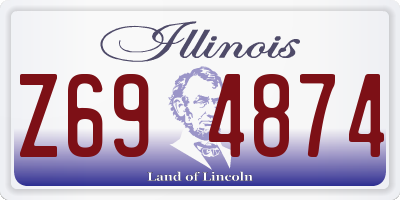 IL license plate Z694874