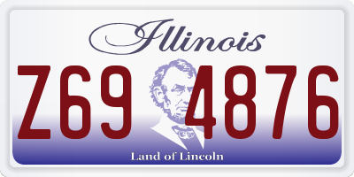 IL license plate Z694876