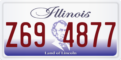 IL license plate Z694877