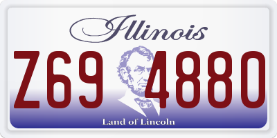 IL license plate Z694880