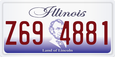 IL license plate Z694881