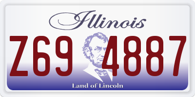 IL license plate Z694887