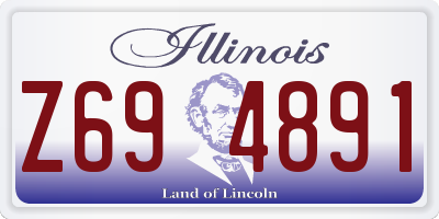 IL license plate Z694891