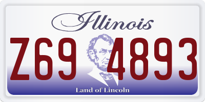 IL license plate Z694893