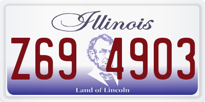 IL license plate Z694903