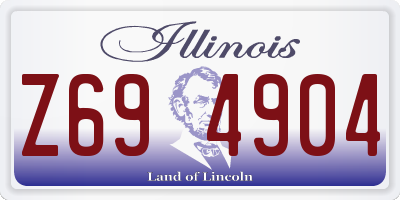 IL license plate Z694904