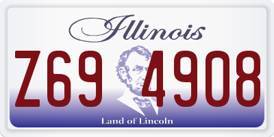 IL license plate Z694908