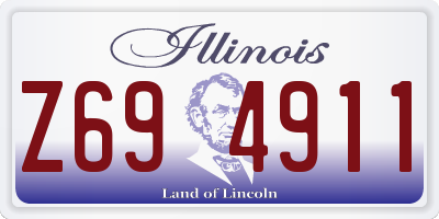 IL license plate Z694911