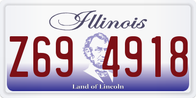 IL license plate Z694918